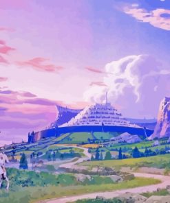 Minas Tirith Landscape Paint By Numbers