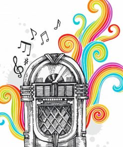 Music Jukebox Paint By Numbers