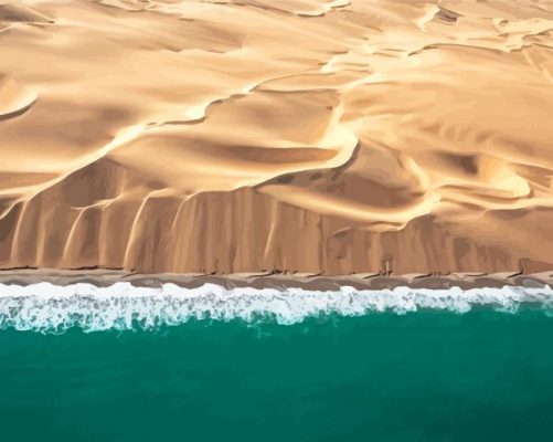 Namibia Desert Beach Paint By Numbers