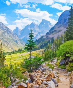 North Cascade Canyon Paint By Numbers