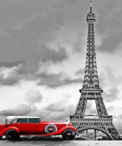 Paris With Car Paint By Numbers