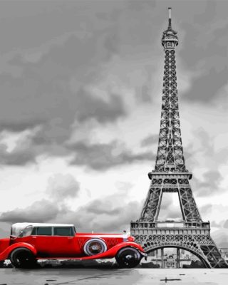 Paris With Car Paint By Numbers