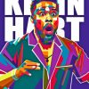 Pop Art Kevin Hart Paint By Numbers