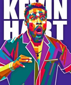 Pop Art Kevin Hart Paint By Numbers