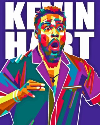 Pop Art Kevin Hart Paint By Numbers