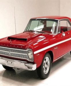 Red Plymouth Belvedere Car Paint By Numbers