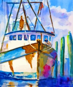 Shrimp Boat Paint By Numbers