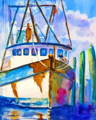 Shrimp Boat Paint By Numbers