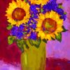 Sunflowers Vase Art Paint By Numbers