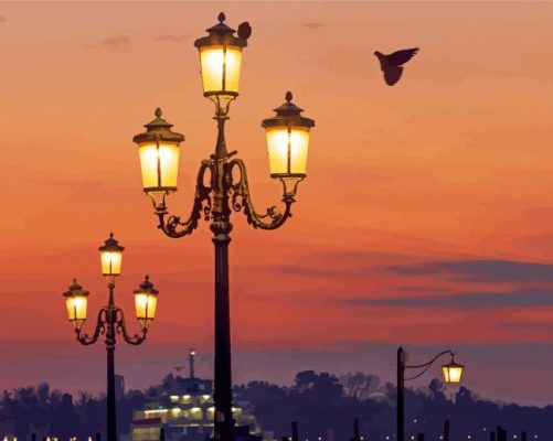 Venice Lamplight Paint By Numbers