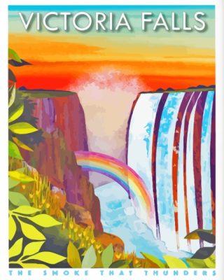 Victoria Falls Art Paint By Numbers