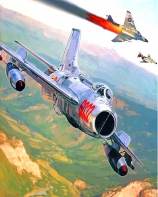 Vietnam War Aircraft Paint By Numbers