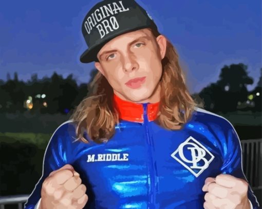 WWE Matt Riddle Paint By Numbers