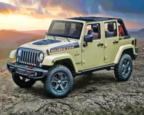 Aesthetic 2018 Jeep Wrangler Paint By Numbers