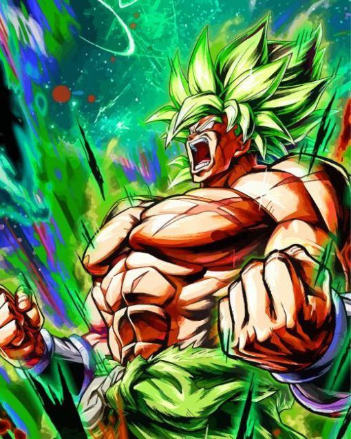 Aesthetic Dragon Ball Broly Paint By Numbers