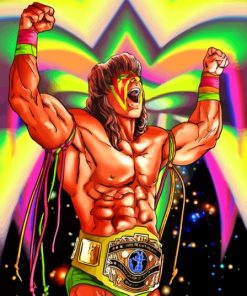 Aesthetic The Ultimate Warrior Paint By Numbers