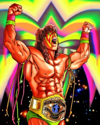 Aesthetic The Ultimate Warrior Paint By Numbers