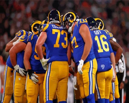 Aesthetic Rams Football Paint By Numbers