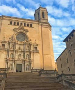 Cathedral Of Saint Mary Of Girona Paint By Numbers