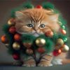 Christmas Cat Paint By Numbers