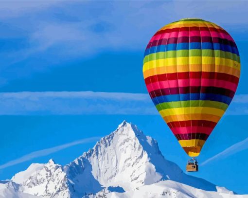 Colorful Alps Balloon Paint By Numbers