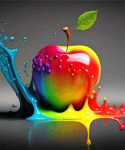 Colorful Apple Paint By Numbers