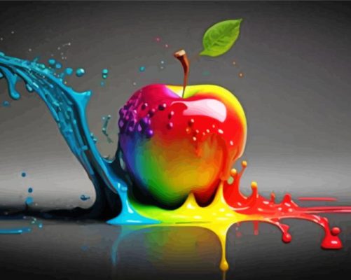 Colorful Apple Paint By Numbers