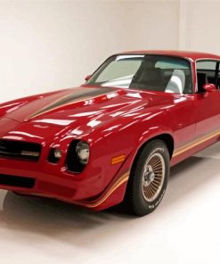 Dark Red Z28 Camaro Car Paint By Numbers