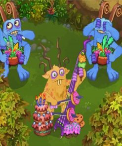 My Singing Monsters Bowgart Paint By Numbers