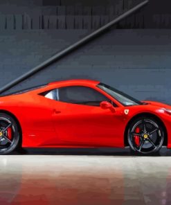 Red 458 Ferrari Paint By Numbers