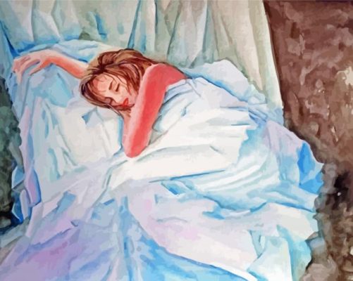 Woman Sleeping Paint By Numbers