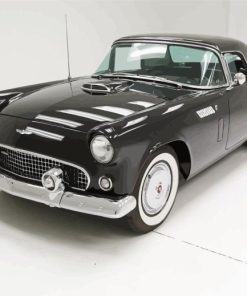 1956 Ford Thunderbird Black Car Paint By Numbers