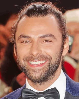 Aidan Turner Smiling Paint By Numbers