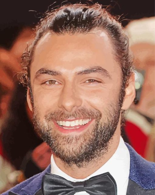 Aidan Turner Smiling Paint By Numbers