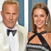 American Actor Kevin Costner With His Wife Paint By Numbers