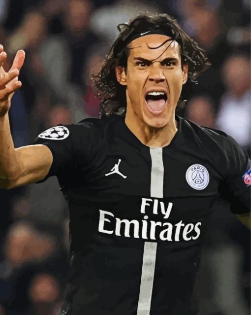 Cavani Footballer Paint By Numbers