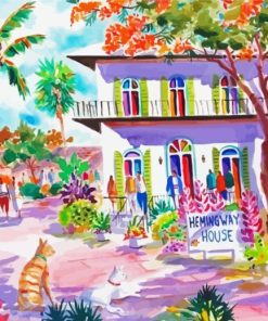 Colorful Hemingway House Paint By Numbers