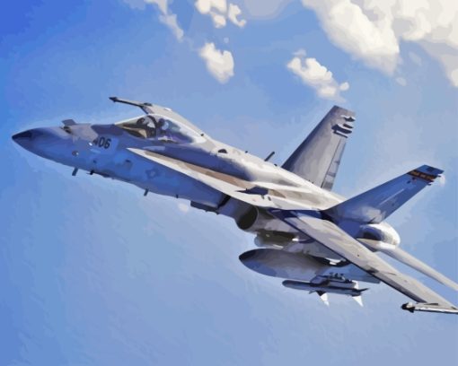 Fa 18 Hornet Paint By Numbers