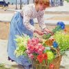 Flower Seller By Louis Marie De Schryver Paint By Numbers