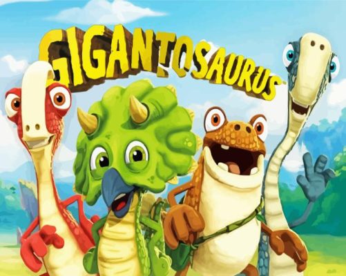 Gigantosaurus Animation Poster Paint By Numbers