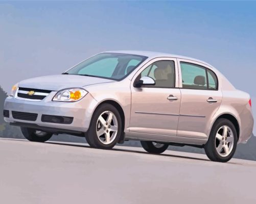 Grey Chevrolet Cobalt Car Paint By Numbers