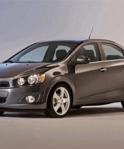 Grey Chevrolet Sonic Paint By Numbers