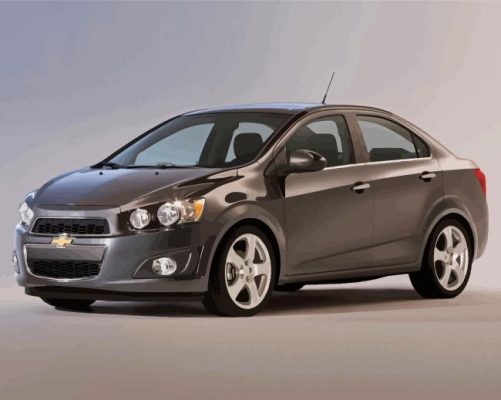 Grey Chevrolet Sonic Paint By Numbers