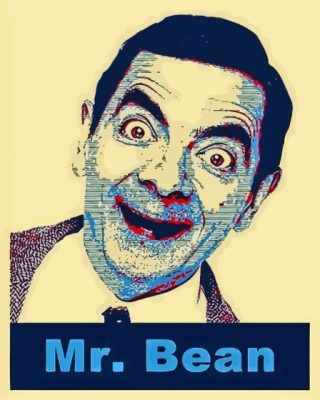 Mr Bean Poster Paint By Numbers