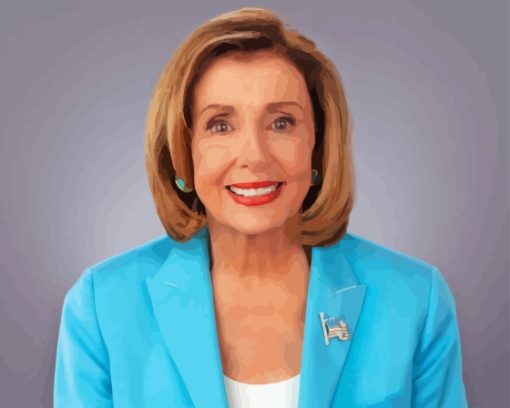 Nancy Pelosi Smiling Paint By Numbers