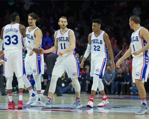 Philadelphia 76ers Match Paint By Numbers