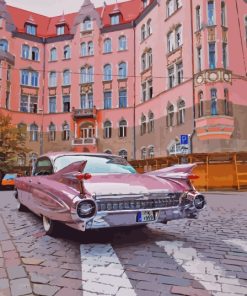 Pink Cadillac 1959 Paint By Numbers