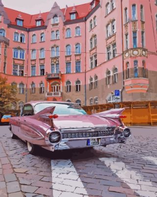 Pink Cadillac 1959 Paint By Numbers