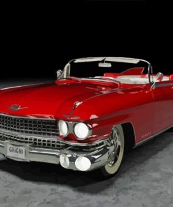 Red Cadillac 1959 Paint By Numbers