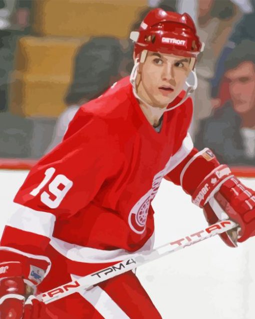 Steve Yzerman Paint By Numbers